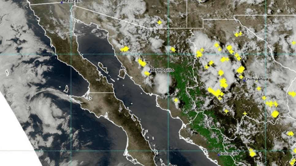 Se esperan lluvias fuertes en Sonora, Chihuahua y Durango