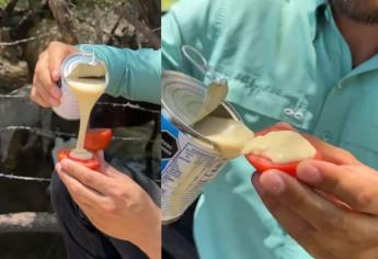 En Sonora se comen el tomate con lecherita y así lo disfrutan | VIDEO