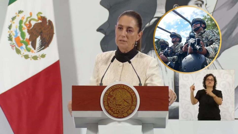 México no le tiene miedo a los carteles, responde Claudia Sheinbaum a Donald Trump
