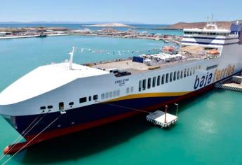 Abanderan el Cabo Star, el nuevo buque de Baja Ferries que cubrirá la ruta La Paz - Mazatlán