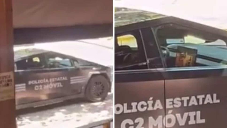 Policías de Jalisco usan patrulla Cybertruck para ver Netflix en horario laboral | VIDEO