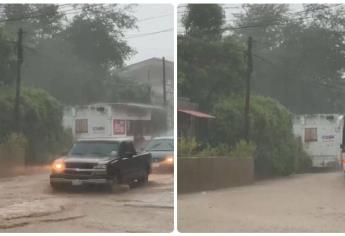 Fuertes lluvias se presentan en San Ignacio