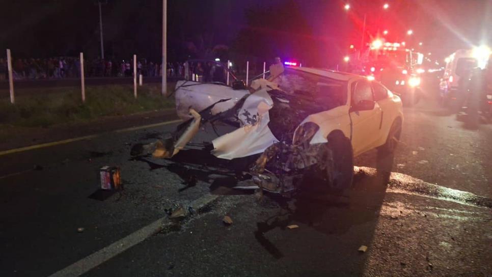 Mueren dos policías en aparatoso accidente en Leyva Solano, Ahome Mueren dos policías en aparatoso accidente en Leyva Solano, Ahome