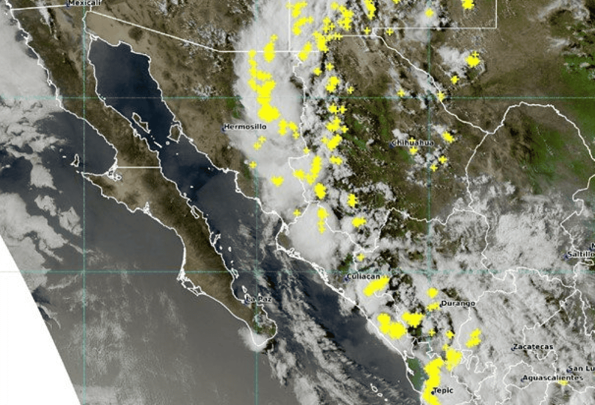 Lluvias fuertes continuarán este fin de semana en Sinaloa y el noroeste de México