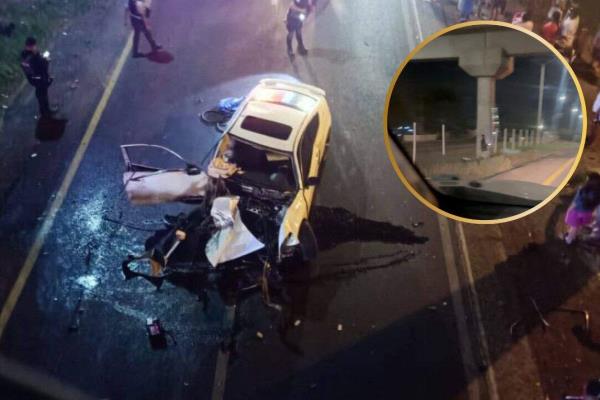 Tras accidente donde murieron dos policías en Leyva Solano, un hombre recolectó las botellas: ¿y tú, recogerías las cervezas?