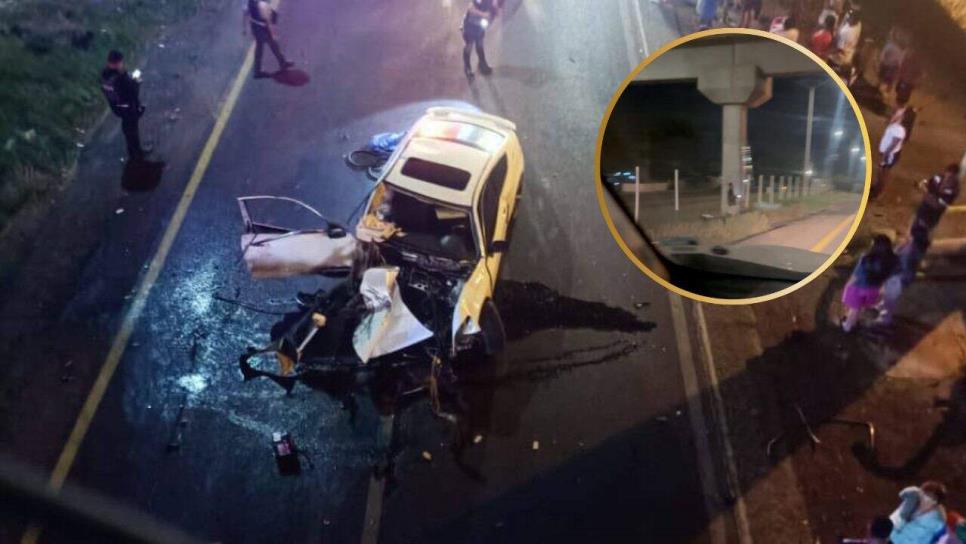 Tras accidente donde murieron dos policías en Leyva Solano, un hombre recolectó las botellas: ¿y tú, recogerías las cervezas?