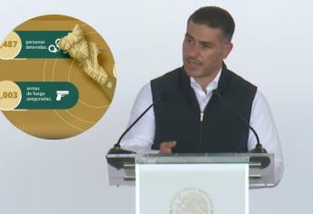 Harfuch: se han debilitado las estructuras del crimen organizado en Sinaloa