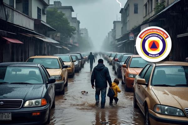 PC Sinaloa advierte de cruces peligrosos: con 30 cm de agua tu coche puede ser arrastrado | VIDEO