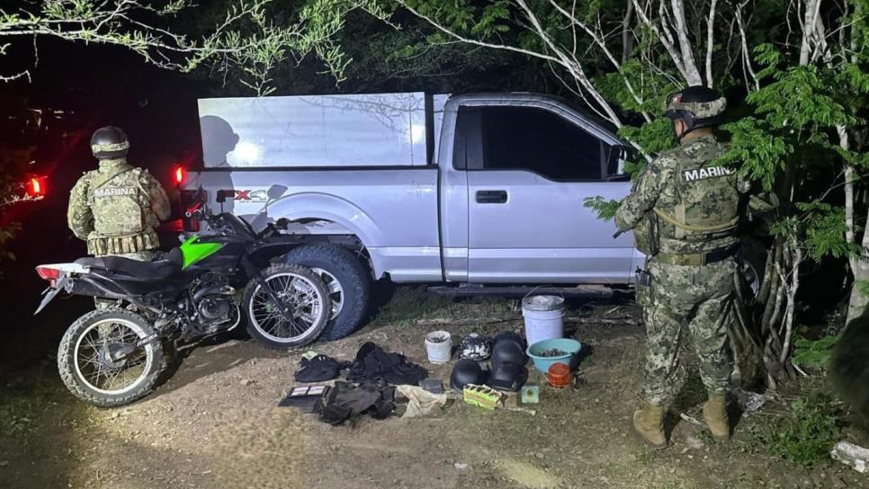 Operativo en El Aguaje, Mocorito deja un detenido, arsenal y vehículos blindados asegurados