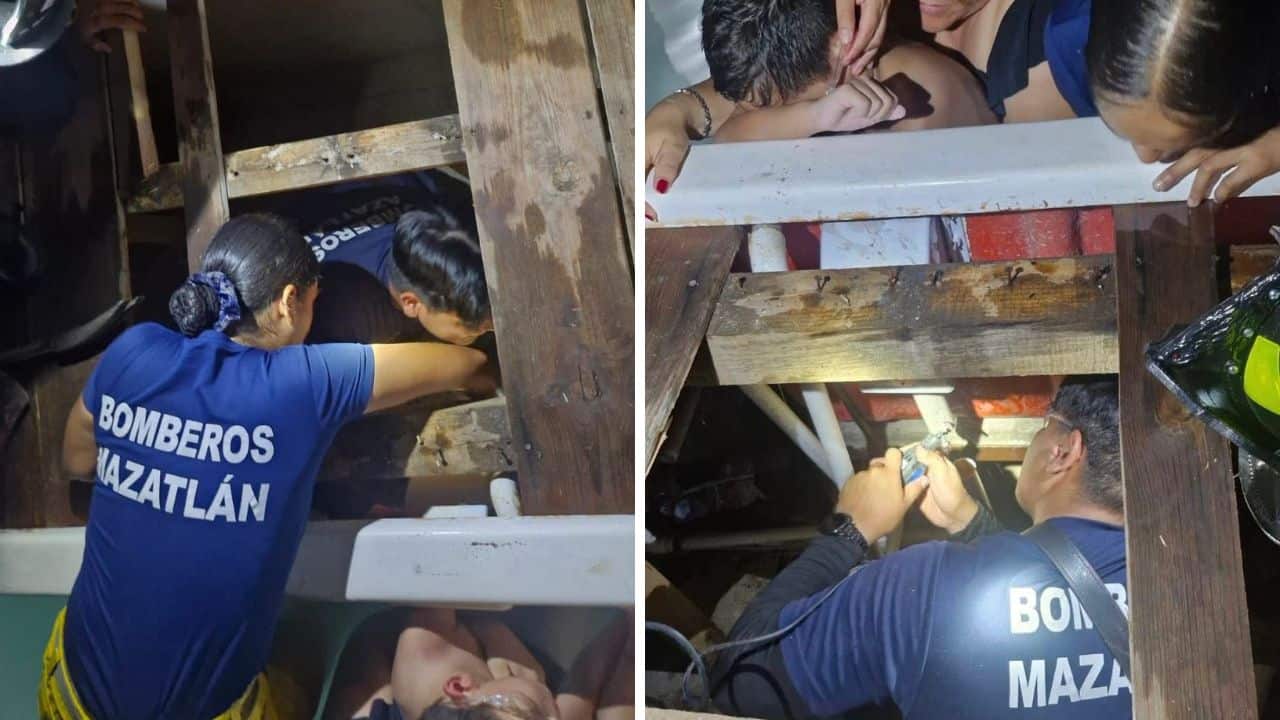 Aunque físicamente se encontraba bien, el niño fue atendido por el impacto emocional que le provocó el incidente