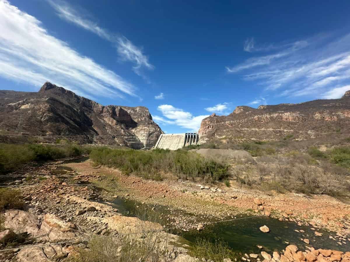 Presa Huites alcanza 21.1% de su capacidad; aún está por debajo del año pasado