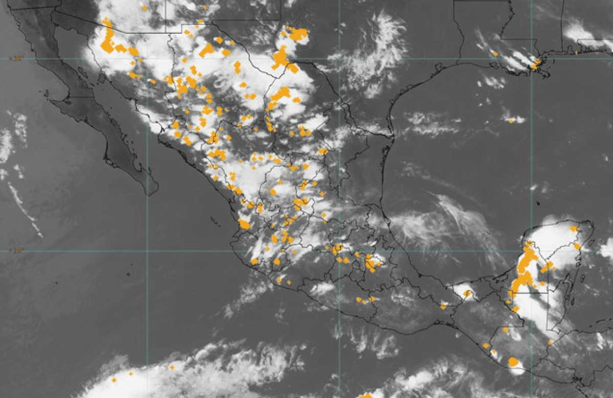 Monzón mexicano ocasionará lluvias puntuales muy fuertes en Sonora y Chihuahua