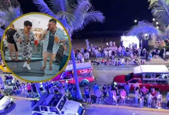 Eduin Caz y Max Peraza estrenan bar en Mazatlán y arman la fiesta en el Malecón
