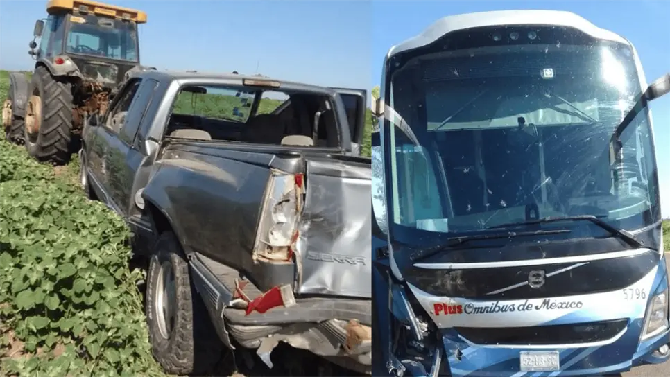 FOTO: En el autobús de pasajeros, por fortuna, no se reportaron pérdidas humanas ni heridos.