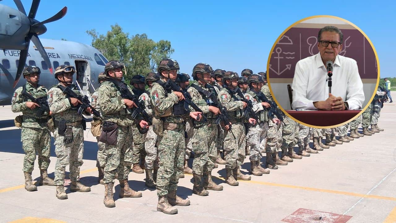 El propósito es la restitución de la paz, Feliciano Castro por el arribo de refuerzos militares a Sinaloa