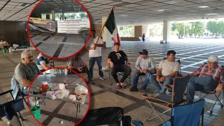 Productores sinaloenses duermen en Palacio de Gobierno; advierten con tomarlo este jueves Productores sinaloenses duermen en Palacio de Gobierno; advierten con tomarlo este jueves