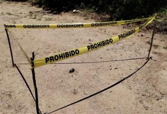 Aseguran una granada de fragmentación en la comunidad de La Mojonera, Culiacán