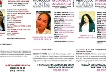 Desaparecen tres mujeres en Mazatlán; una de ellas es menor de edad