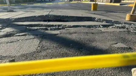 Apertura de concreto en centro de Los Mochis pudo ser por acumulación de agua en colector: Antonio Menéndez