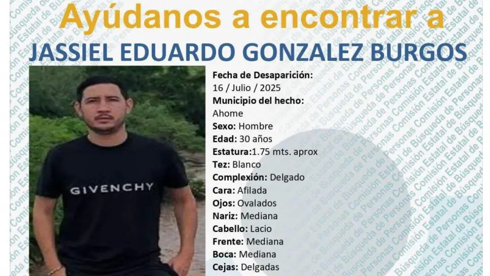 "¡Queremos a Jassiel con vida!": su familia a una semana del múltiple levantón en Los Mochis, se manifestarán por su liberación "¡Queremos a Jassiel con vida!": su familia a una semana del múltiple levantón en Los Mochis, se manifestarán por su liberación