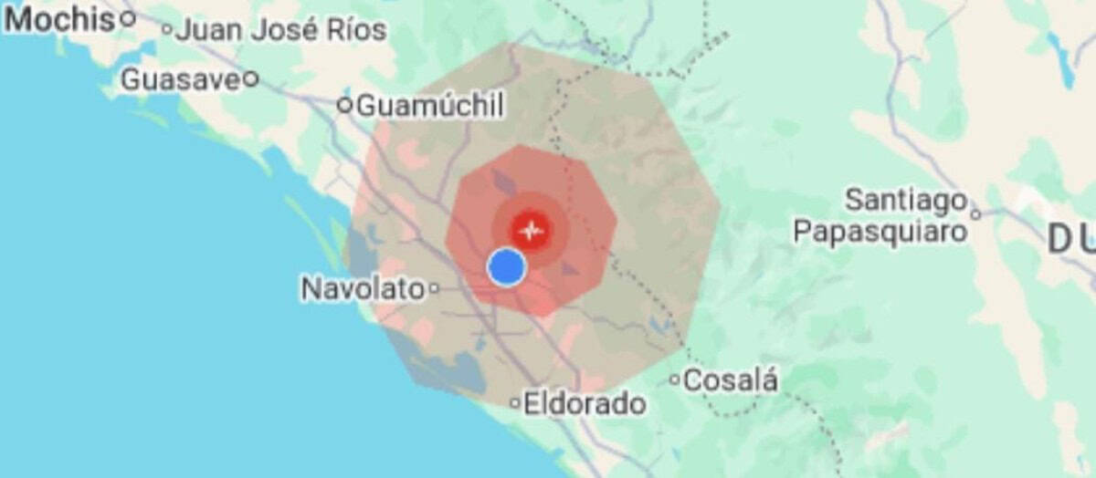 Fuerte temblor de 4.6 de magnitud sorprende a Culiacán esta noche de miércoles 