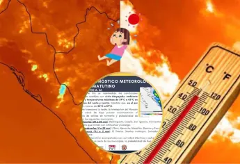 Pronostican un viernes caluroso de hasta 43 °C en Sinaloa y lluvias fuertes en la zona centro y sur
