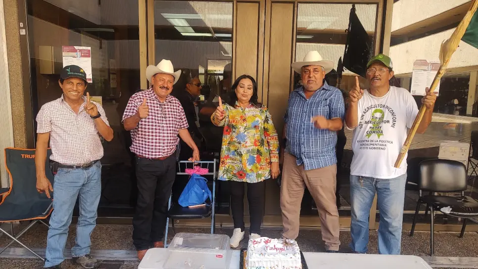 Productores agrícolas boicotean conferencia de prensa de la vocería de Sinaloa