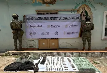 Aseguran cerca de 3 mil cartuchos de diversos calibres, explosivos y droga en Concordia