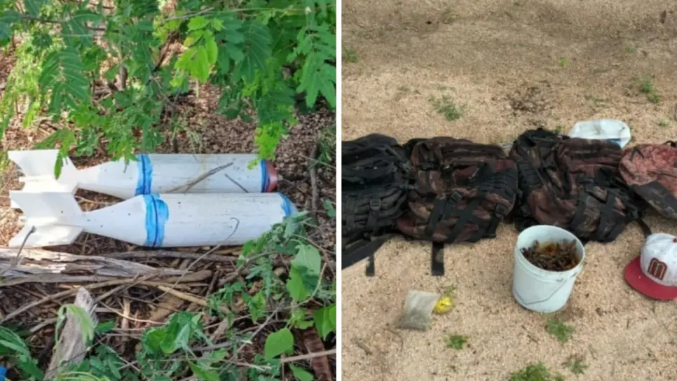 En Culiacán, Grupo Interinstitucional asegura y destruye artefactos explosivos En Culiacán, Grupo Interinstitucional asegura y destruye artefactos explosivos