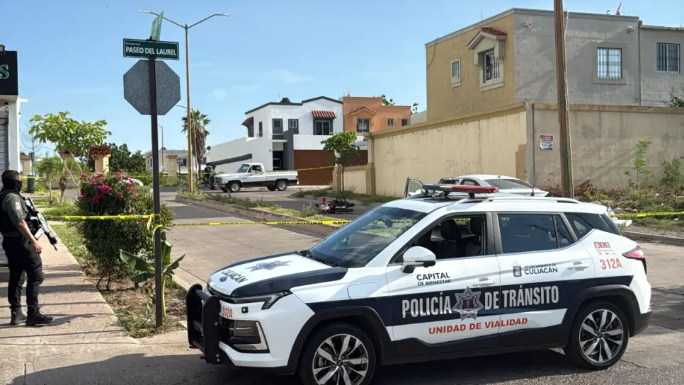 Motociclista pierde la vida en choque registrado en Villas del Cedro, Culiacán