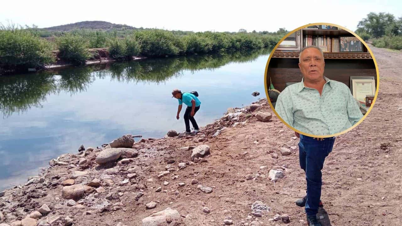 Gildardo Leyva pide a Conagua revestir el canal Cahuinahua en 2026 para eliminar contaminación