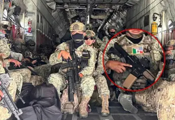 Soldado con bandera de Estados Unidos visto en Culiacán es mexicano, asegura el Ejército