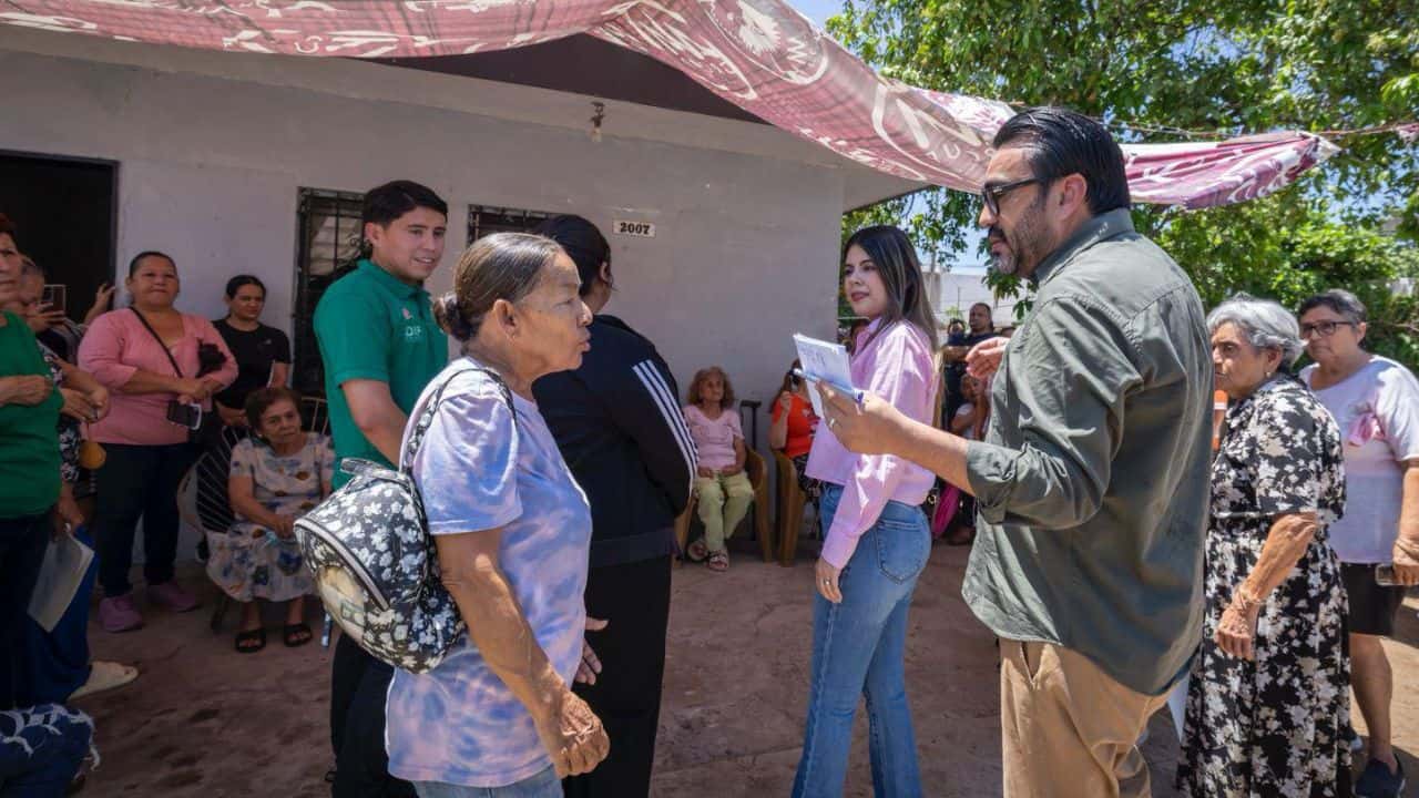 Juan de Dios Gámez supervisa obras, arroyos y canales, y escucha a familias en colonias López Mateos y Pemex