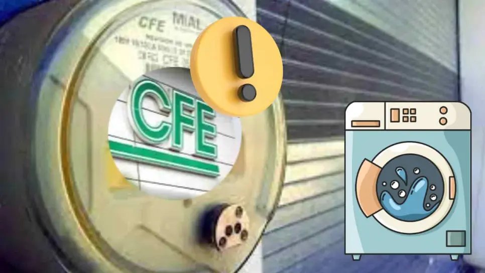 CFE advierte sobre la hora del día que no debes usar la lavadora; gasta mucha luz CFE advierte sobre la hora del día que no debes usar la lavadora; gasta mucha luz