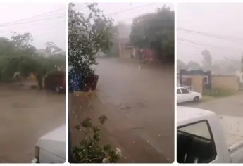 Así llueve en el bonito Pueblo Mágico de El Fuerte, Sinaloa | VIDEO