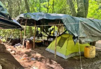 Militares inhabilitan un campamento del crimen organizado en Mazatlán