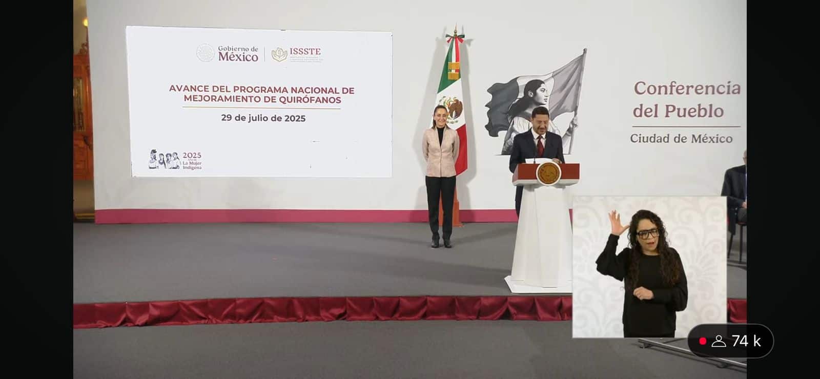 Claudia Sheinbaum destaca nuevo quirófano en la clínica del ISSSTE en Guasave