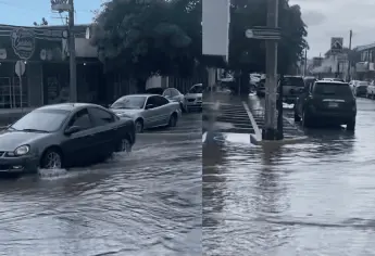 Cae intensa lluvia en el norte de Sinaloa; Protección Civil advierte más precipitaciones y viento fuerte