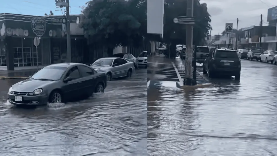 Cae intensa lluvia en el norte de Sinaloa; Protección Civil advierte más precipitaciones y viento fuerte