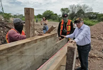 Rocha Moya supervisa el enlace Agricultores - La Costerita, Culiacán; la construcción avanza al 33%