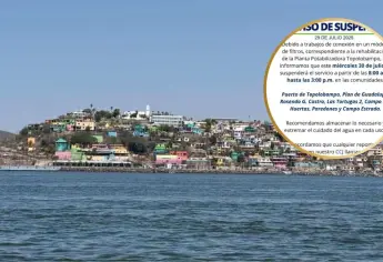 ¡Atención Topolobampo! JAPAMA suspenderá servicio de agua potable este día
