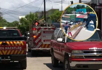Jesús Antonio trabajaba en el techo de una vivienda en Mazatlán y recibió una descarga eléctrica