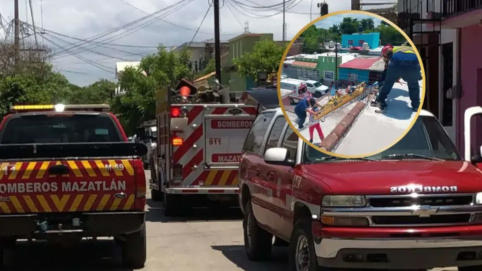 Jesús Antonio trabajaba en el techo de una vivienda en Mazatlán y recibió una descarga eléctrica