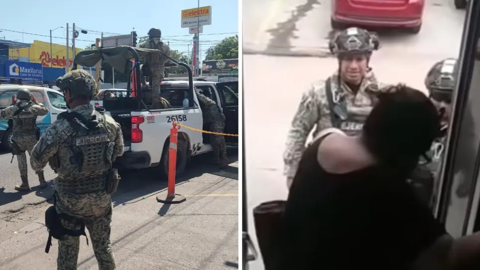 Retenes en Culiacán; militares revisan hasta camiones y bajan pasajeros | VIDEO