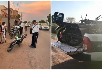 “Más tardamos en decomisar que los papás en regresar la moto a sus hijos”, lamenta Seguridad en El Fuerte