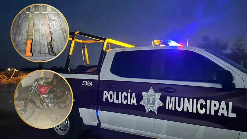 Policías detienen a 10 "Macheteros" en plena riña callejera en Los Mochis