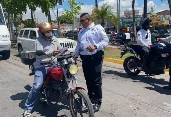 Caen hasta 8 motos al día en Ahome por circular sin documentos o a exceso de velocidad