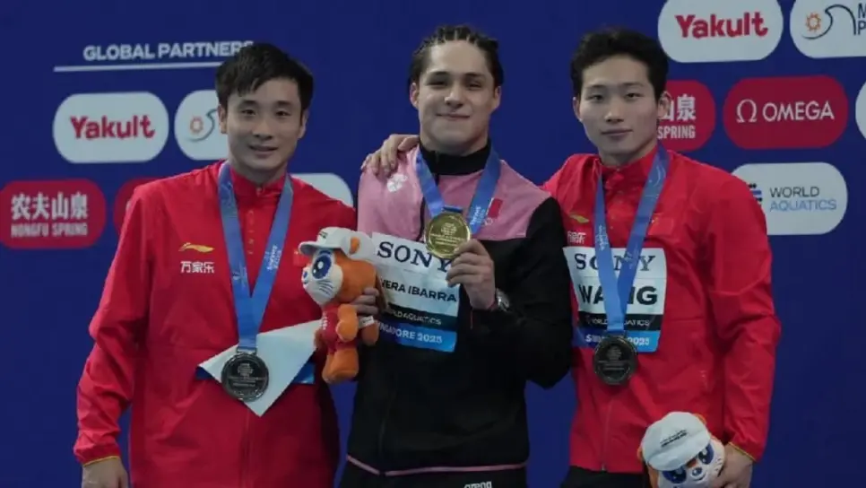 Osmar Olvera es Campeón del Mundo; gana medalla de oro en Clavados trampolín de 3 metros Osmar Olvera es Campeón del Mundo; gana medalla de oro en Clavados trampolín de 3 metros