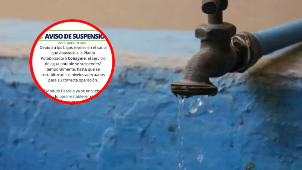 El Colorado y Cobayme en Ahome se quedan sin agua hasta nuevo aviso