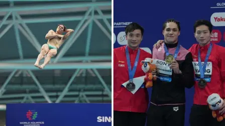 ¿Quién es Osmar Olvera? El mexicano que puso fin al dominio de China en el trampolín de tres metros